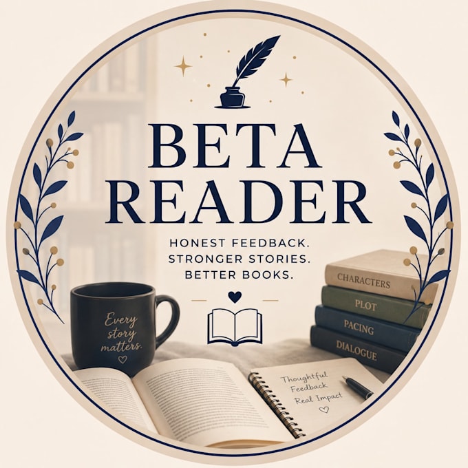 as a beta reader and I will read, analise, give my feedback
