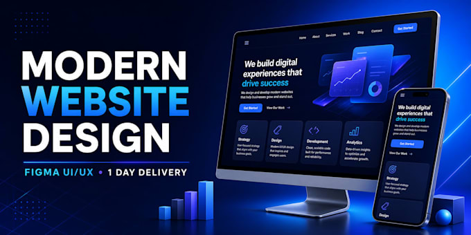 design a modern responsive website