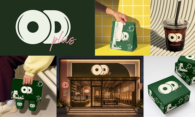 design full branding kit, brand guidelines, brand style guide identity and logo