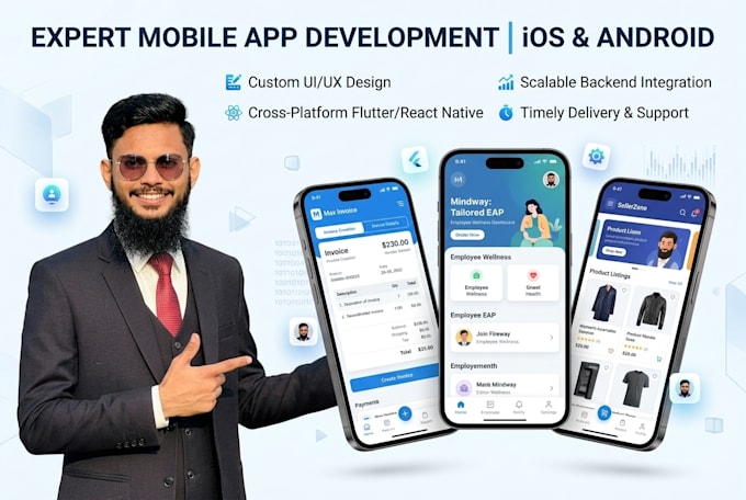 develop a flutter ai mvp app for android and ios