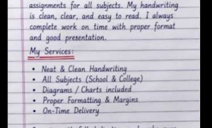 write neat handwritten notes, letters, and documents