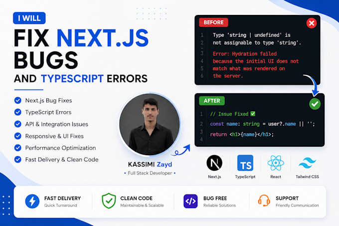 fix nextjs bugs and typescript errors