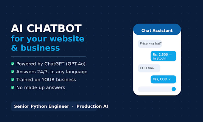 build an ai chatbot for your website using chatgpt