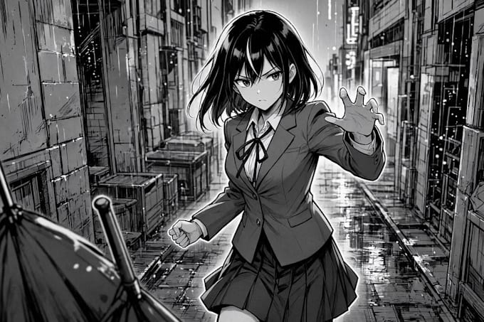 create engaging manga comic pages with backgrounds