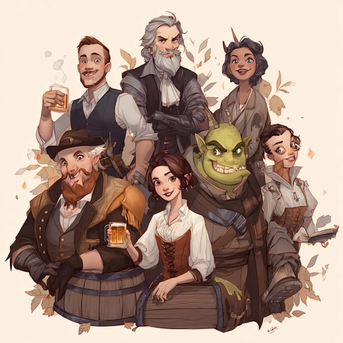 draw your dnd character art