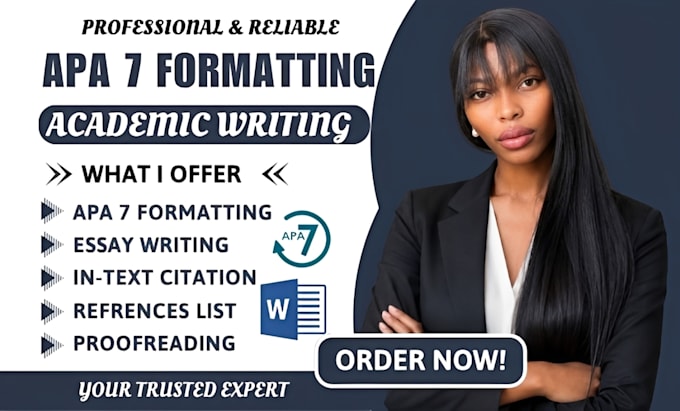 edit and format your thesis, essay, or report in apa 7 style