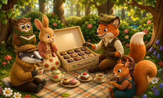 3d children book illustration