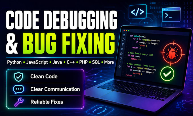 debug, fix, and develop code in multiple programming languages