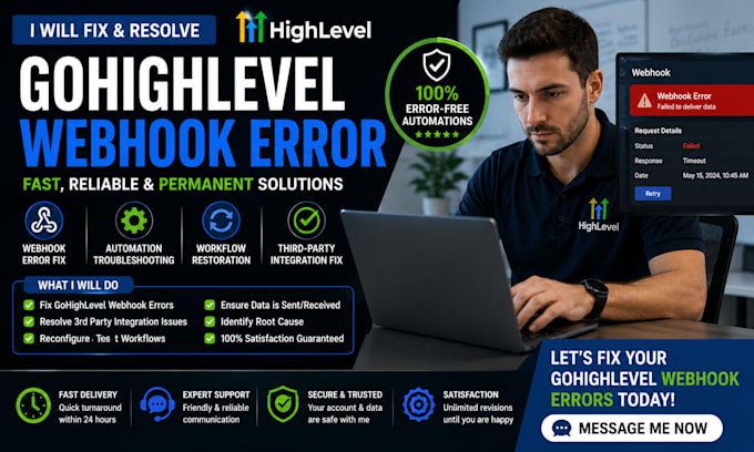 fix gohighlevel webhook error and zapier integration bugs