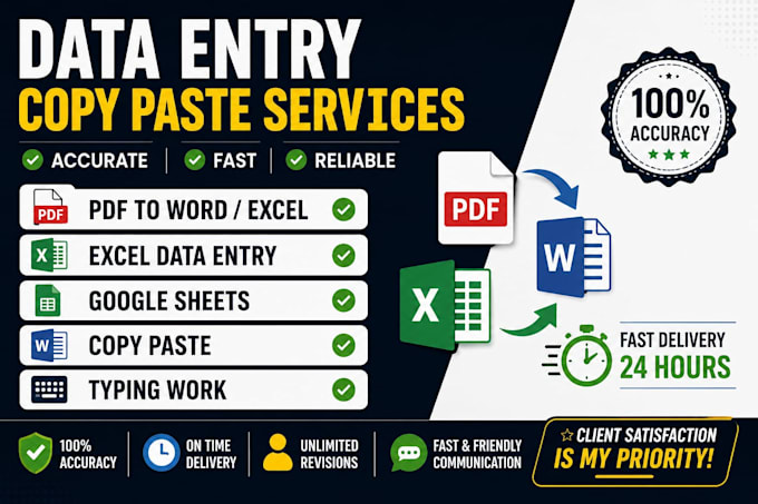 convert PDF to word excel and google docs manually