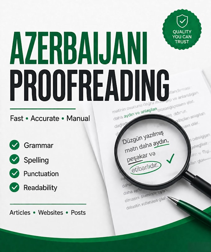proofread and edit your azerbaijani text