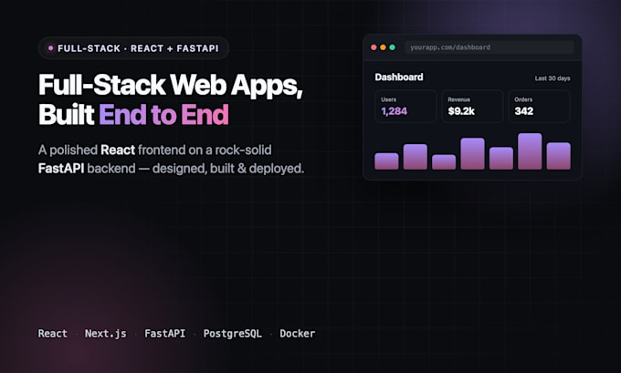 develop a full stack web app