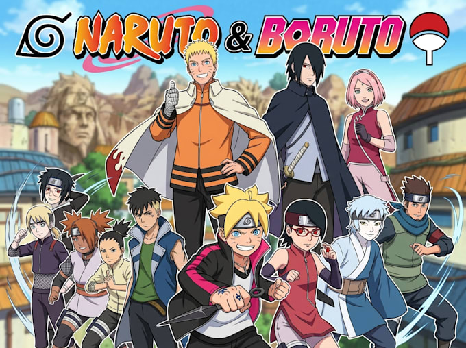 draw your portrait in naruto boruto anime style