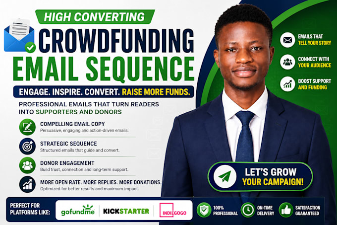 write a high converting crowdfunding email sequence