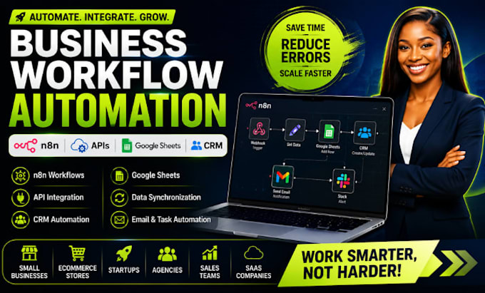 automate your business workflow using n8n, apis, google sheets and CRM
