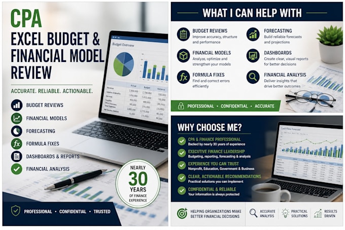review and fix your excel budget or financial model