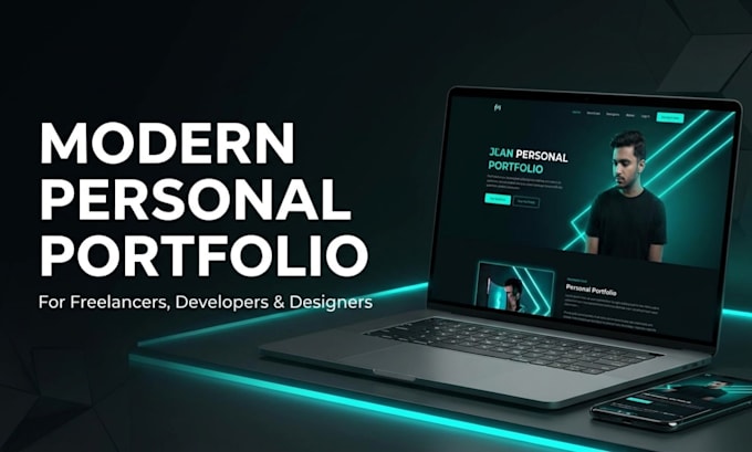 build modern personal portfolio website for freelancer developer designer