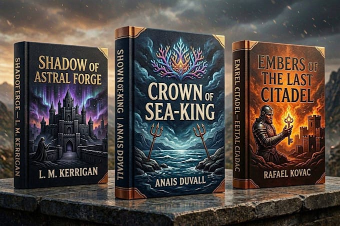 create an epic fantasy book cover