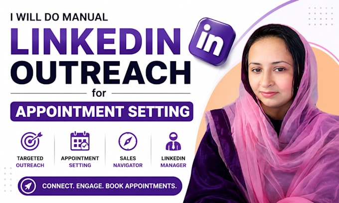 do manual linkedin outreach for appointment setting