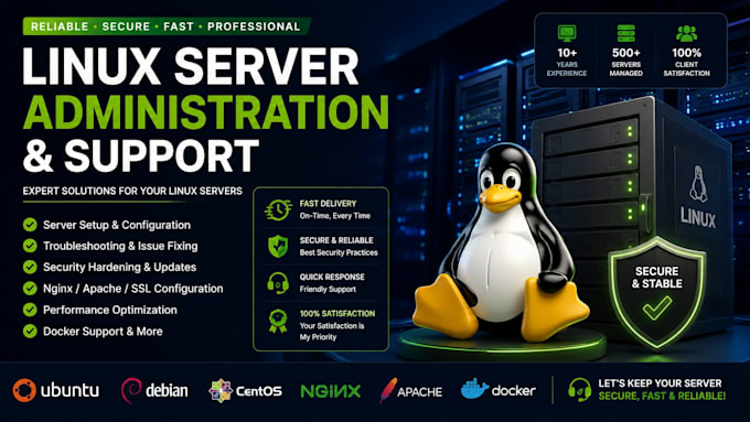 provide linux server administration and support