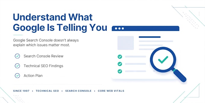 review your technical SEO and google search console