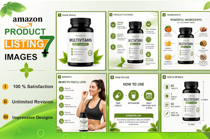 design amazon product infographics, premium listing images