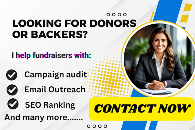 do promotion for kickstarter indiegogo gofundme wefunder givesendgo campaign