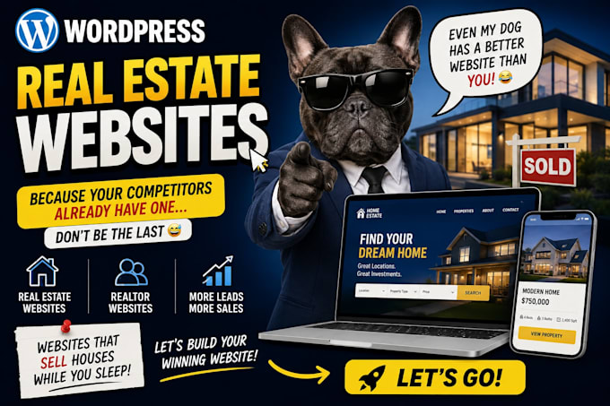 build real estate agent, realtor and investor website with idx mls integration