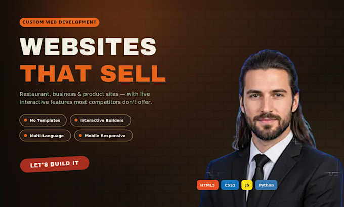 build a custom website with interactive features