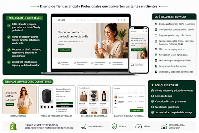 shopify store setup and design