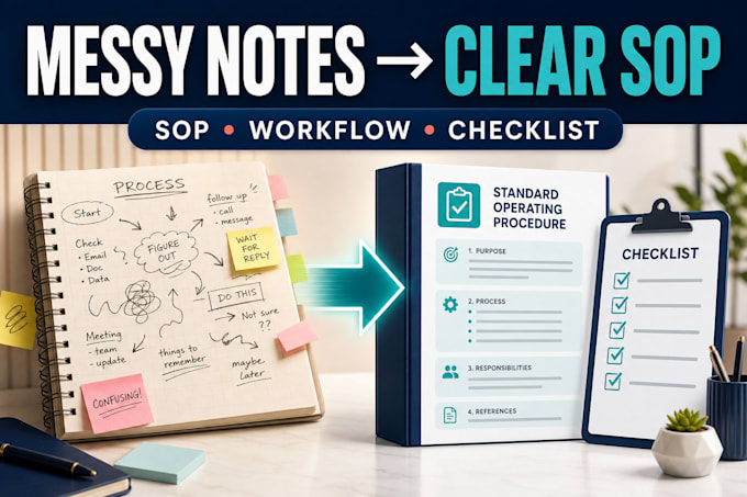turn rough process notes into a clear sop and checklist