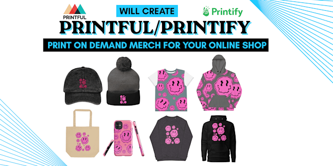 make printful or printify print on demand items fast