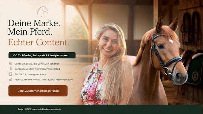 create premium ugc videos for equestrian and horse brands