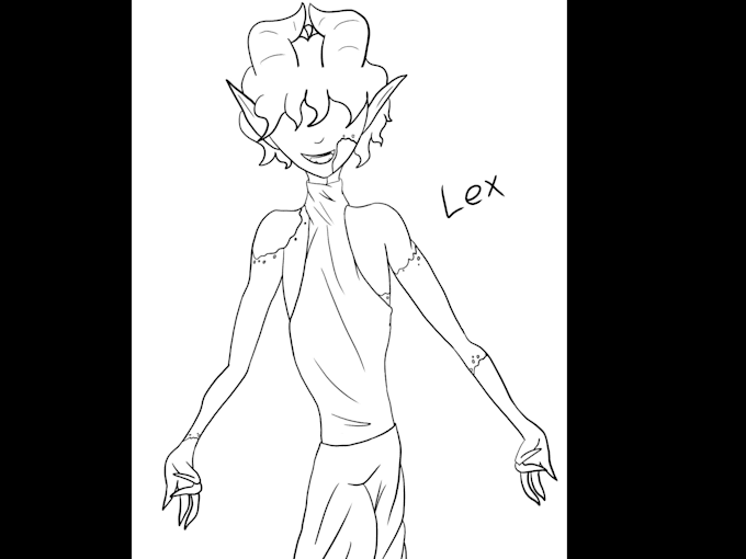 draw a sketch of your characters