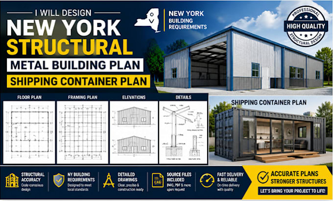 design new york structural metal building plan shipping container plan