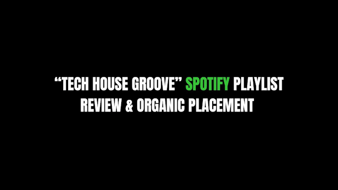 review your tech house track to my playlist network