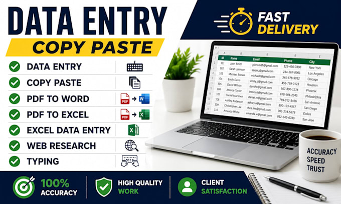 do data entry and copy paste