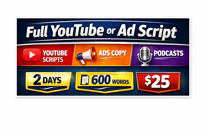 write engaging youtube, ads, and podcast scripts