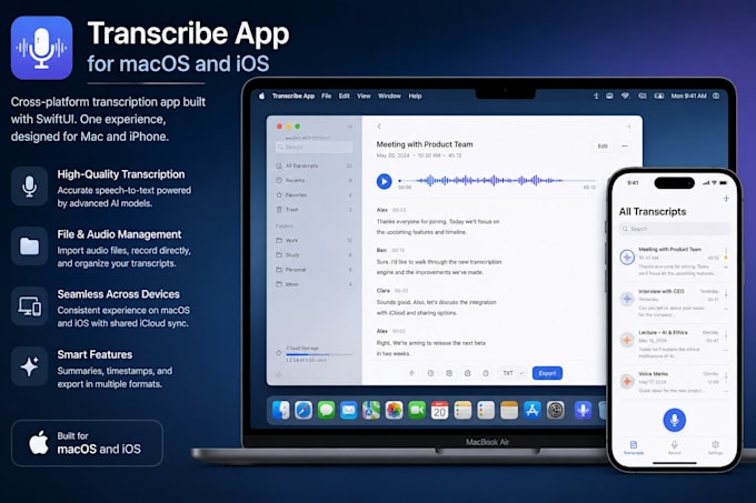 build a real macos and ios app with swiftui