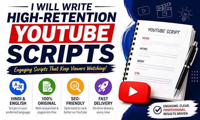 engaging youtube scripts with high audience retention