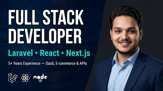 develop a full stack web application in laravel react or nextjs