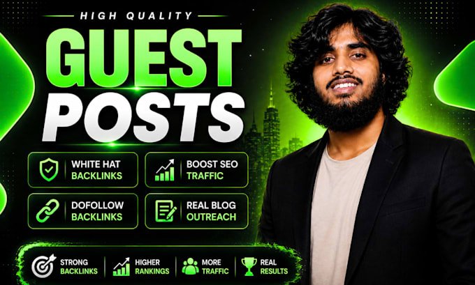 build high authority guest post backlinks