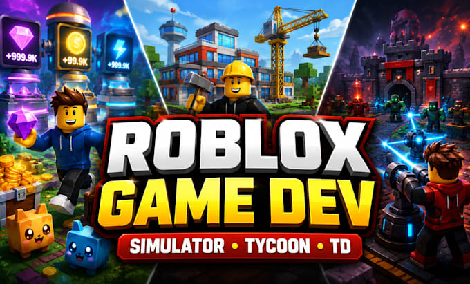create roblox simulator, tycoon, or tower defense games