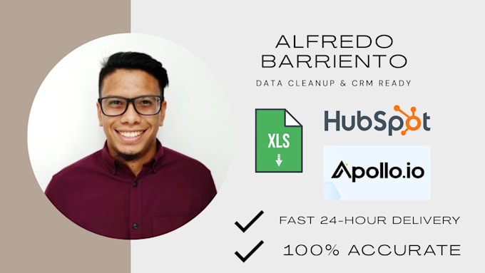 clean, format, and organize your excel, hubspot, or apollo lead list