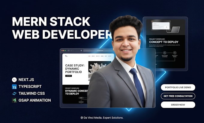 develop a premium nextjs website with smooth gsap animation