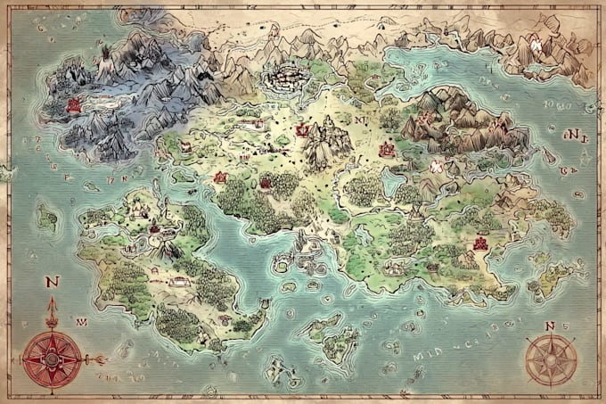 make a fantasy map for your dnd game