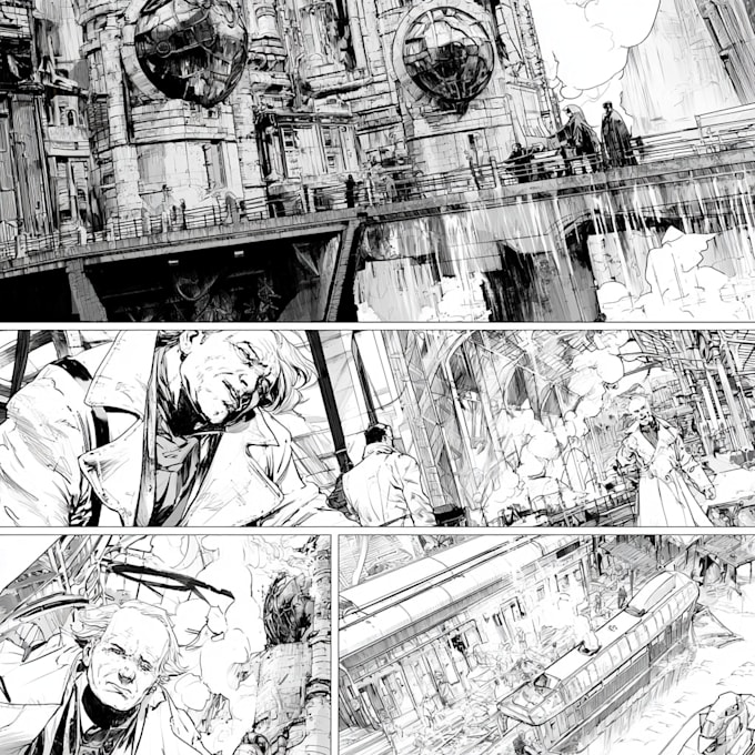 draw top tier comic book pages and graphic novel art