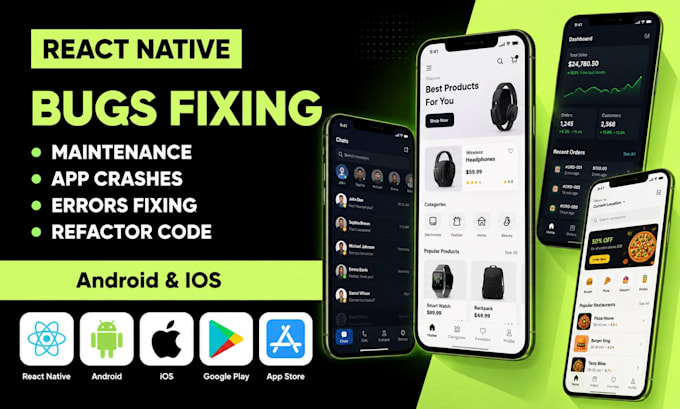 fix react native mobile app expo bugs errors app crashes build errors bug fix