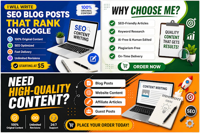 write high quality articles and  blog posts