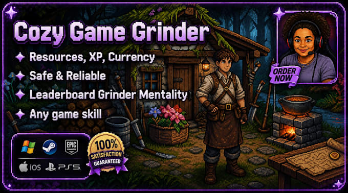 grind or farm any skill for you in video games, xp resources